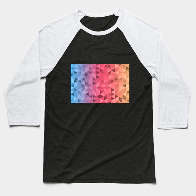 vector design t shirt color rainbow colors Baseball T-Shirt by milica.brdar77@gmail.com